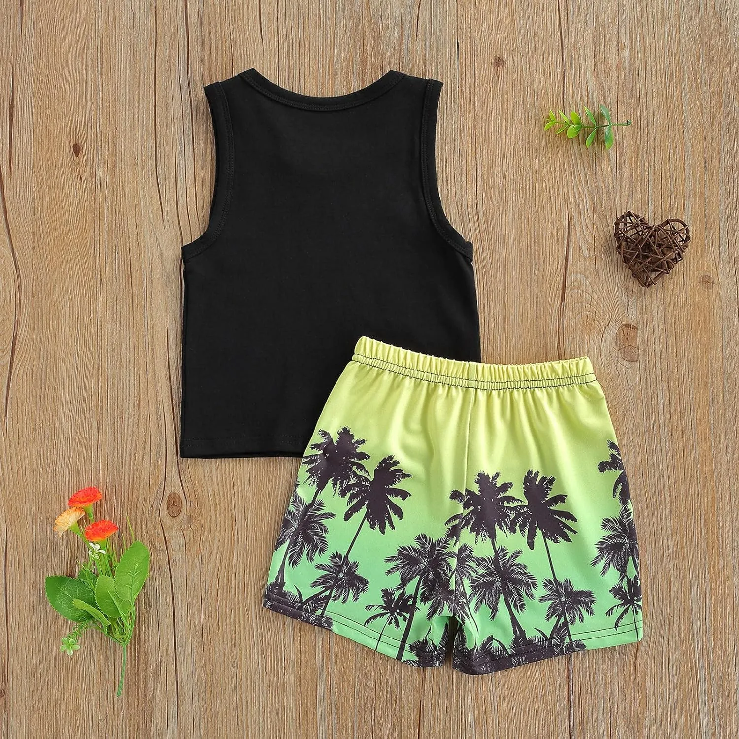 Karwuiio Toddler Baby Boys Outfit Sleeveless Vest Tank Tops Casual Shorts Sets 2PCS Summer Baby Clothes