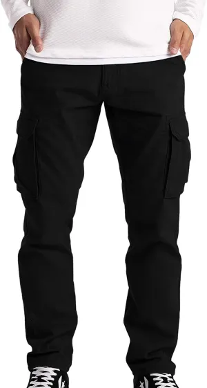 LCMTWX Sweatpants for Men Color Sports Hat Multi Woven Pocket Foot Rope Solid Pants Street Drawstring Sweatpants with