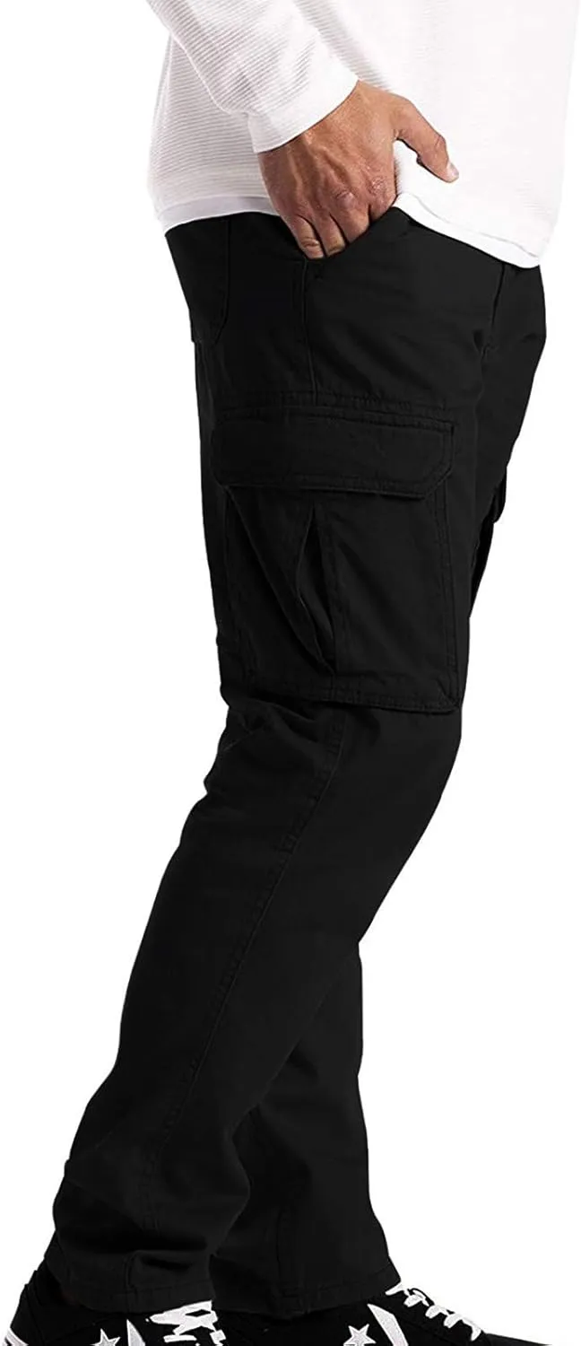 LCMTWX Sweatpants for Men Color Sports Hat Multi Woven Pocket Foot Rope Solid Pants Street Drawstring Sweatpants with