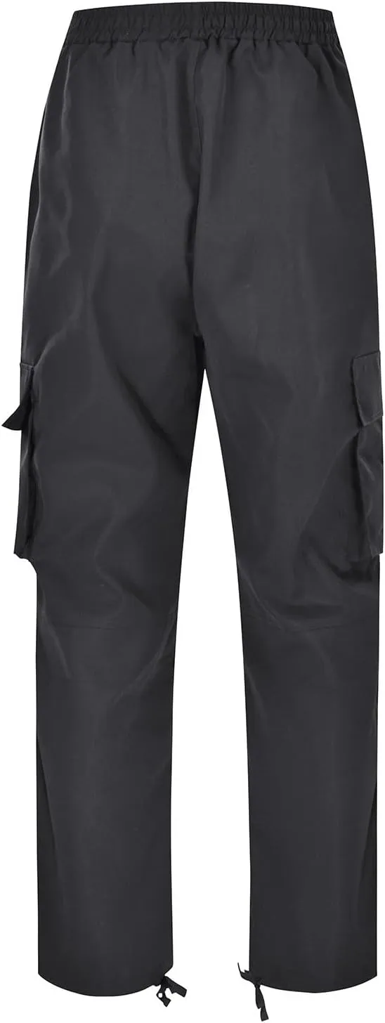 LCMTWX Sweatpants for Men Color Sports Hat Multi Woven Pocket Foot Rope Solid Pants Street Drawstring Sweatpants with