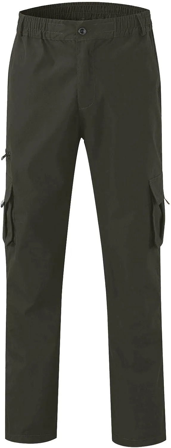 lcyhony Mencomfy Cargo Pants Relaxed Fit Multipants - High Stretch Multi-Pocket Durable Cargo Pants Summer Casual Work Pant
