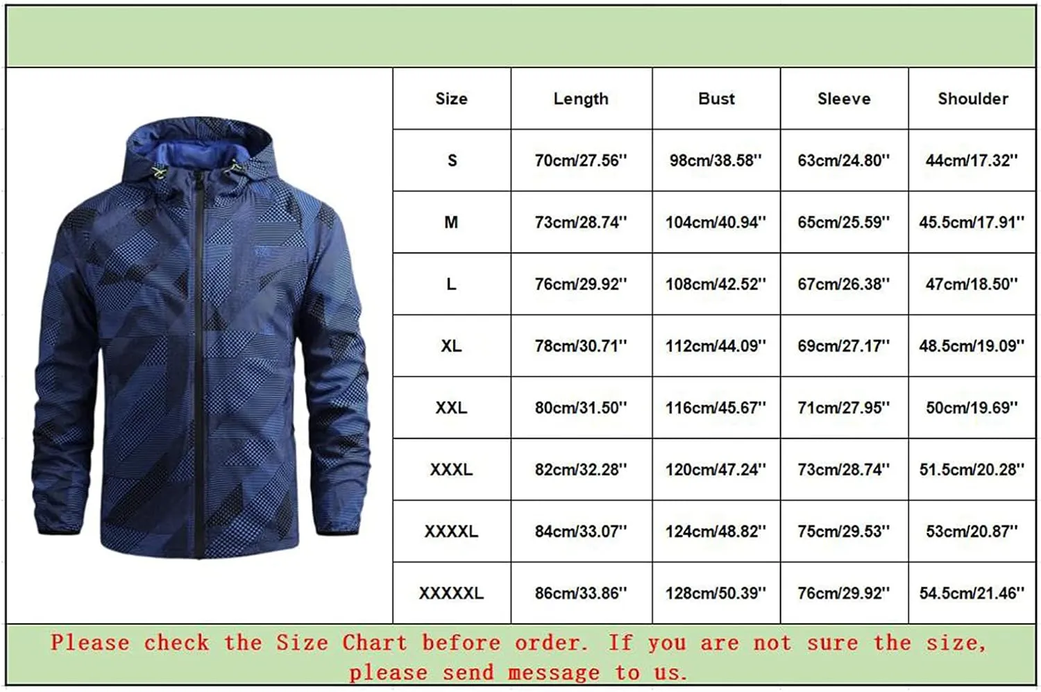 Lightweight Rain Jackets for Men Outdoor Waterproof Hooded Raincoat Casual Loose Fit Hiking Travel Print Windbreakers