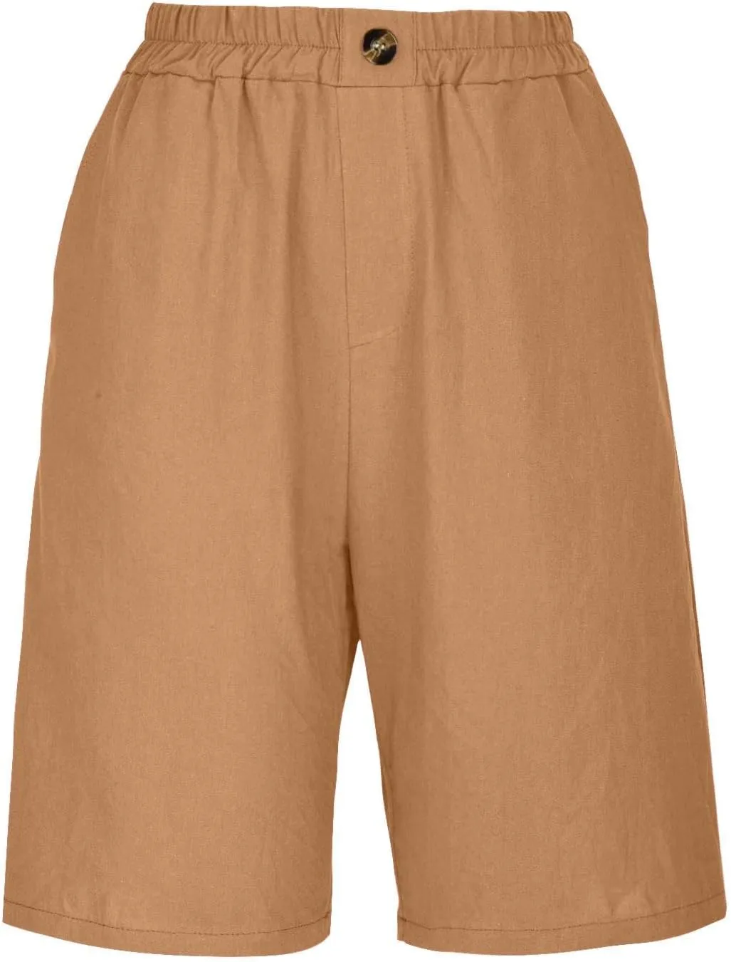 Linen Shorts for Women Summer High Elastic Waisted Dressy Casual Bermuda Shorts Pleated Wide Leg Joggers Sweatpants