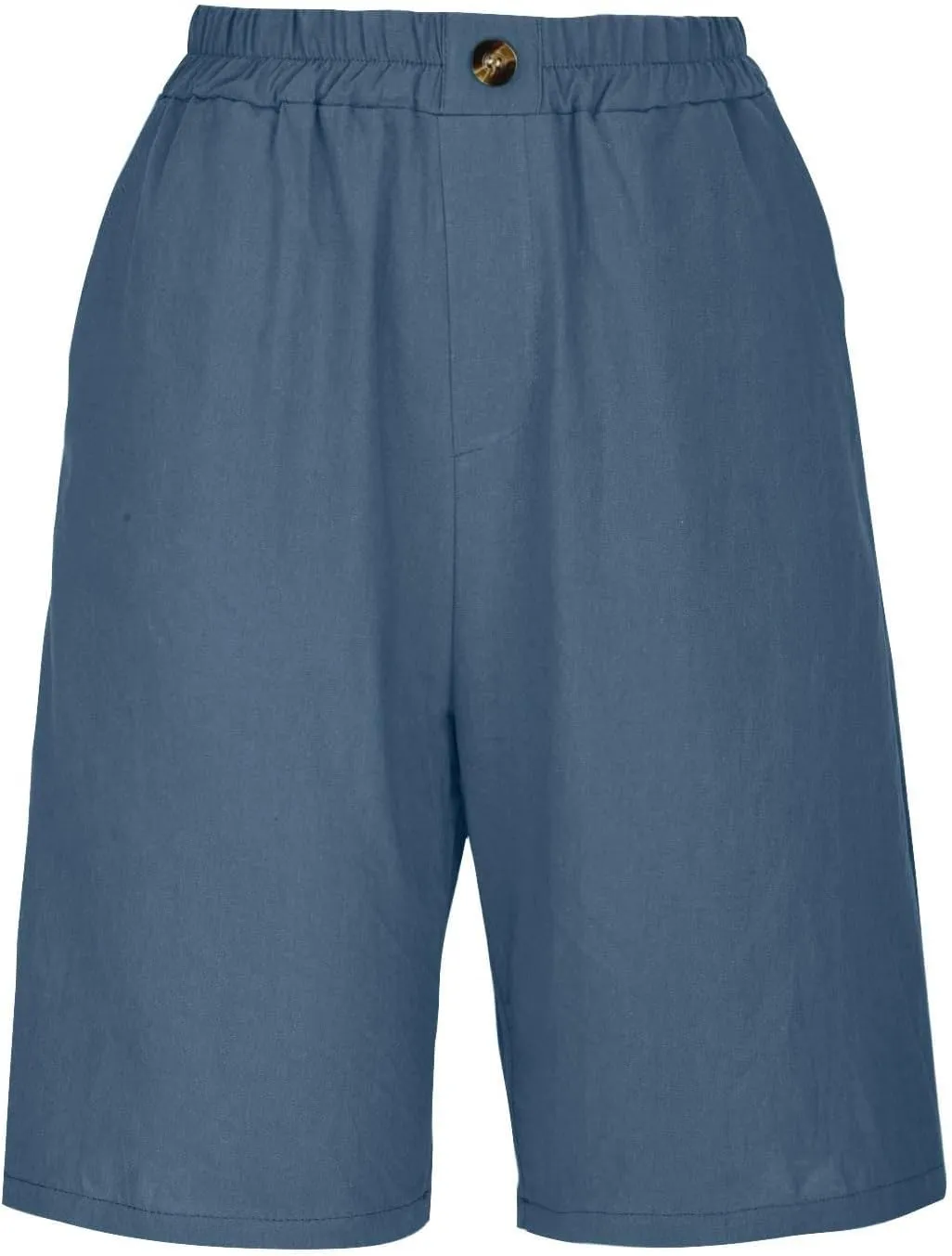 Linen Shorts for Women Summer High Elastic Waisted Dressy Casual Bermuda Shorts Pleated Wide Leg Joggers Sweatpants