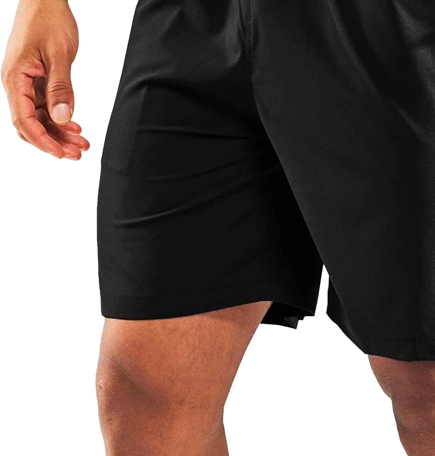 Men's 7" Stretch Quick Dry Summer Shorts Breathable Comfort Running Short Solid Loose Fit Workout Shorts