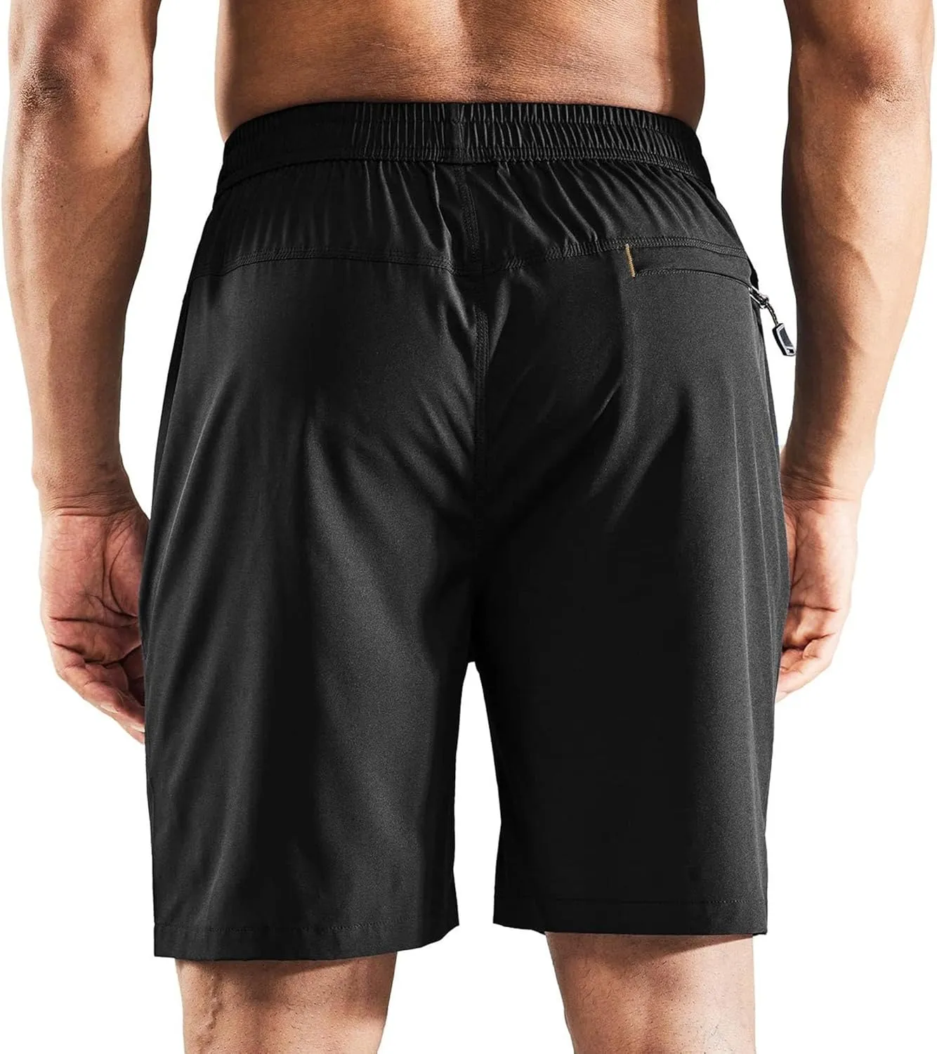 Men's 7" Stretch Quick Dry Summer Shorts Breathable Comfort Running Short Solid Loose Fit Workout Shorts