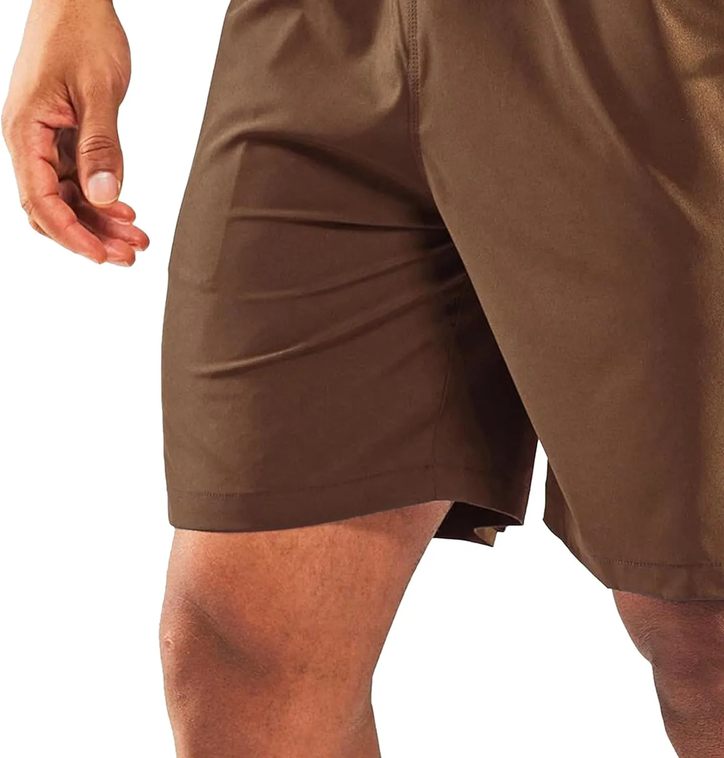 Men's 7" Stretch Quick Dry Summer Shorts Breathable Comfort Running Short Solid Loose Fit Workout Shorts