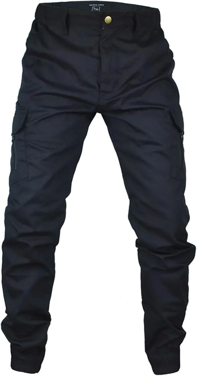 Men's Camo Jogger Pants Military Army Combat Cargo Pants Leg-Bound Tapered Casual Camouflage Tactical Pants