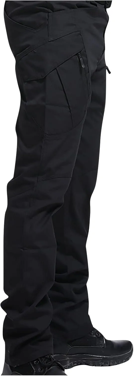 Men's Cargo Pants Outdoor Athletic Multi-Pockets Hiking Tactical Pants Casual Regular Straight Stretch Hiking Trousers Pants