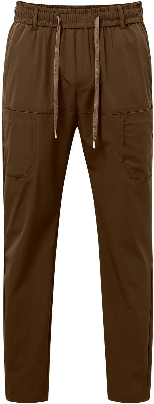 Mens Cargo Pants with Pockets, High Stretch Multi-Pocket Durable Cargo Pants, Lightweight Tactical Water Proof Pant