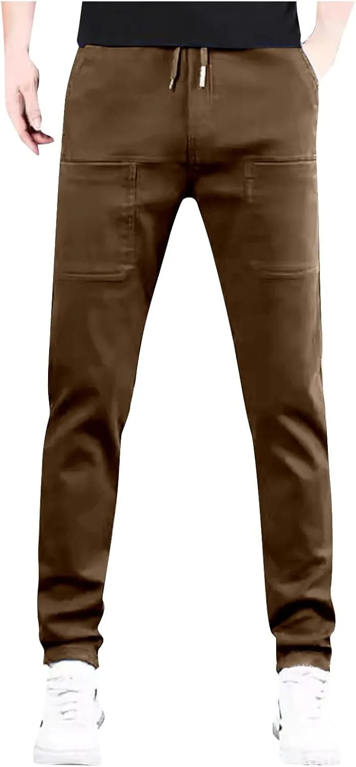 Mens Cargo Pants with Pockets, High Stretch Multi-Pocket Durable Cargo Pants, Lightweight Tactical Water Proof Pant