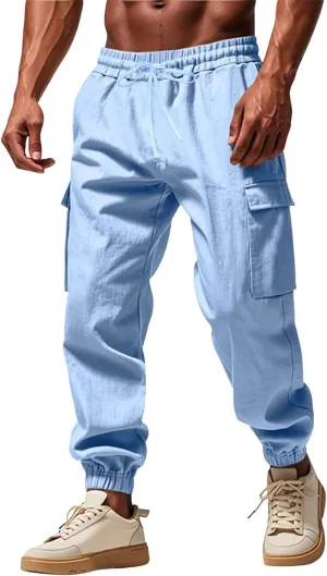 Mens Cargo Work Pants, Ripstop Stretch Tactical Pants, Outdoor Water Resistant Hiking Pants