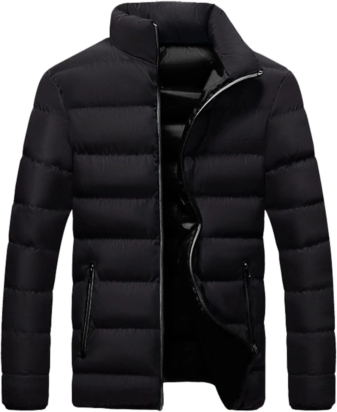 Men's Lightweight Puffer Jacket Winter Puffer Jacket Fleece Warm Coat Outerwear Cold Weather Jackets, L-5XL