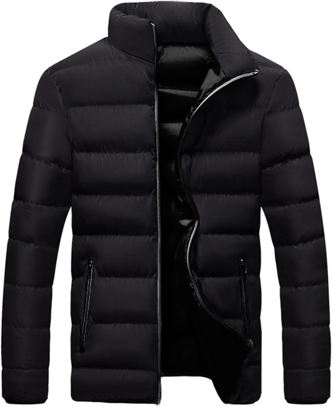 Men's Lightweight Puffer Jacket Winter Puffer Jacket Fleece Warm Coat Outerwear Cold Weather Jackets, L-5XL