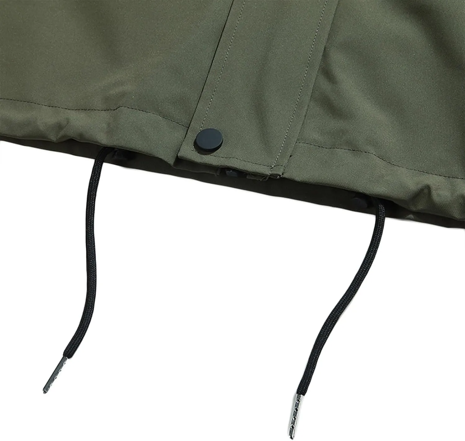 Men's Lightweight Waterproof Rain Jacket Hooded Outdoor Button Zip Hiking Windbreakers Jacket Casual Sportswear Coat