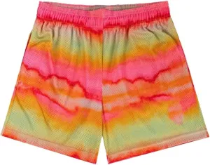 Mens Mesh Running Gym Shorts Quick-Dry with Graphic Print Lightweight Athletic Casual Shorts Pockets