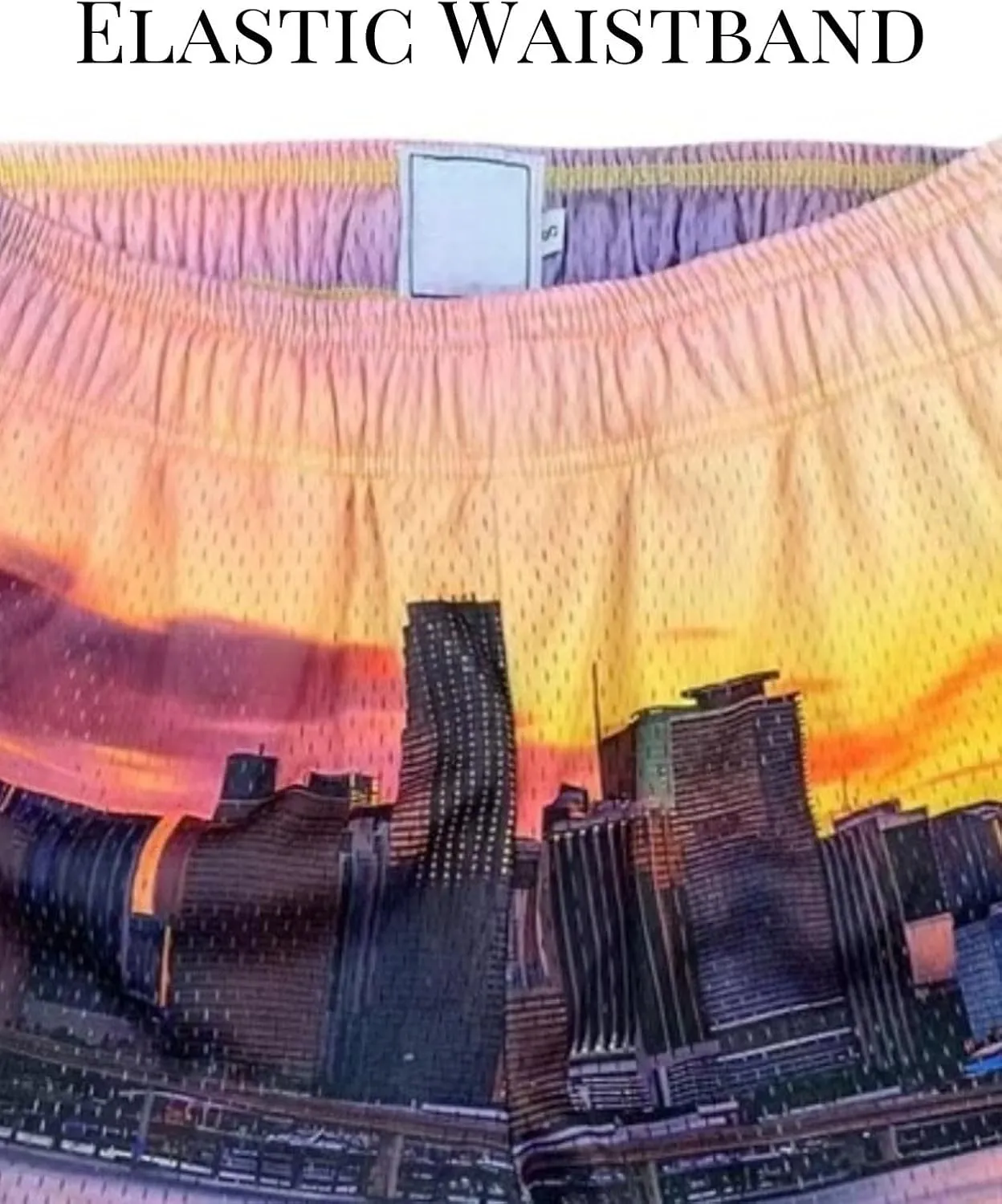 Mens Mesh Running Gym Shorts Quick-Dry with Graphic Print Lightweight Athletic Casual Shorts Pockets