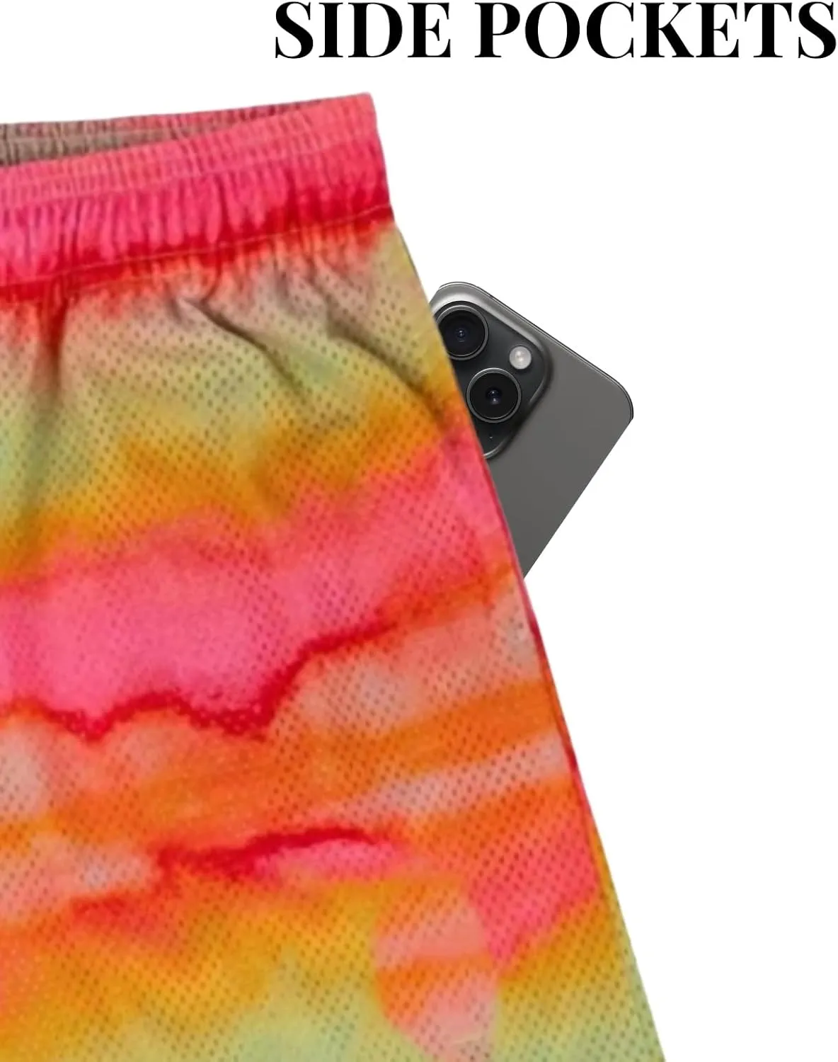 Mens Mesh Running Gym Shorts Quick-Dry with Graphic Print Lightweight Athletic Casual Shorts Pockets