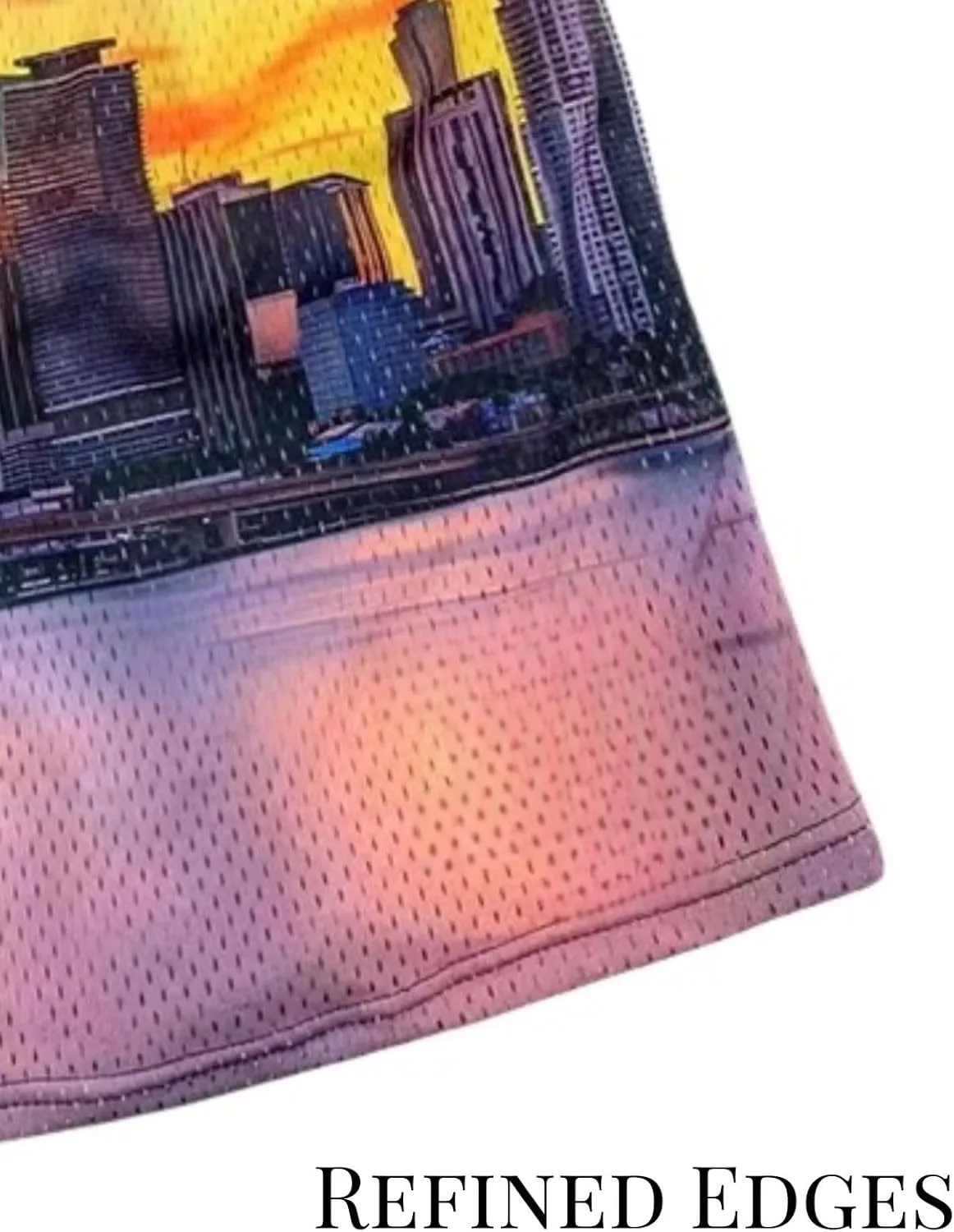 Mens Mesh Running Gym Shorts Quick-Dry with Graphic Print Lightweight Athletic Casual Shorts Pockets