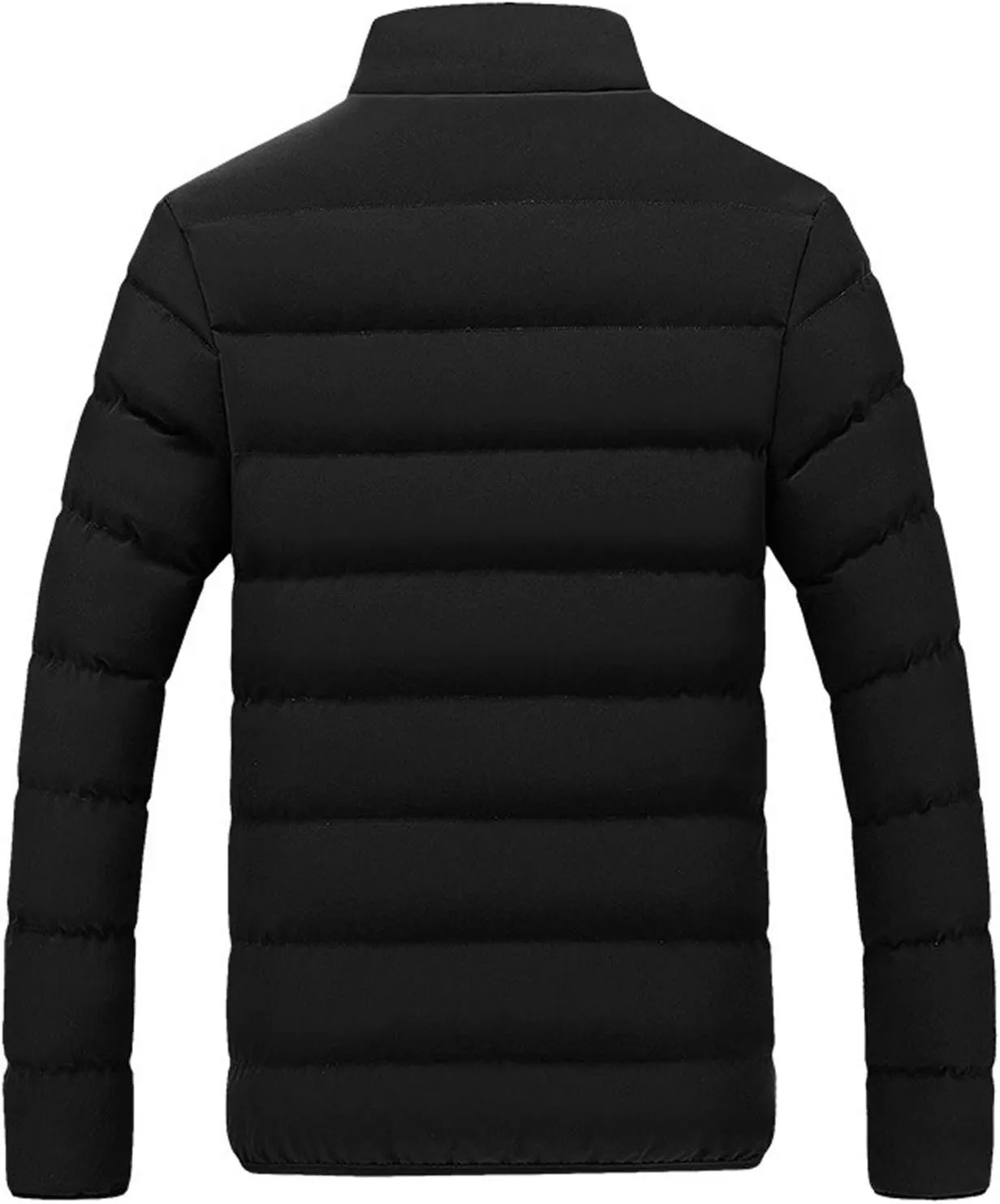 Men's Puffer Jackets Warm Windproof Winter Coat Windbreaker Stand Collar Quilted Down Jacket Winter Fall Spring Ski Jacket