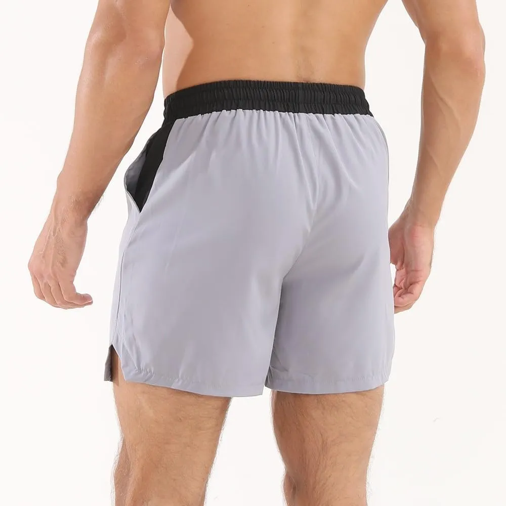 Men's Quick-Dry Water Resistant Nylon Shorts Casual Sports Speed-Dry Running Athletic Pockets Drawstring Shorts