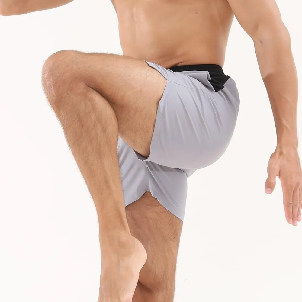 Men's Quick-Dry Water Resistant Nylon Shorts Casual Sports Speed-Dry Running Athletic Pockets Drawstring Shorts