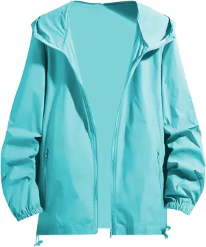 Mens Rain Jackets Waterproof with Hood Lightwieght Functional Hiking Windbreakers Fall Coats for Men Big and Tall