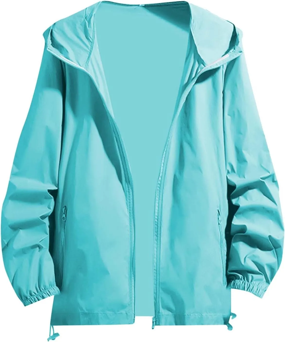 Mens Rain Jackets Waterproof with Hood Lightwieght Functional Hiking Windbreakers Fall Coats for Men Big and Tall