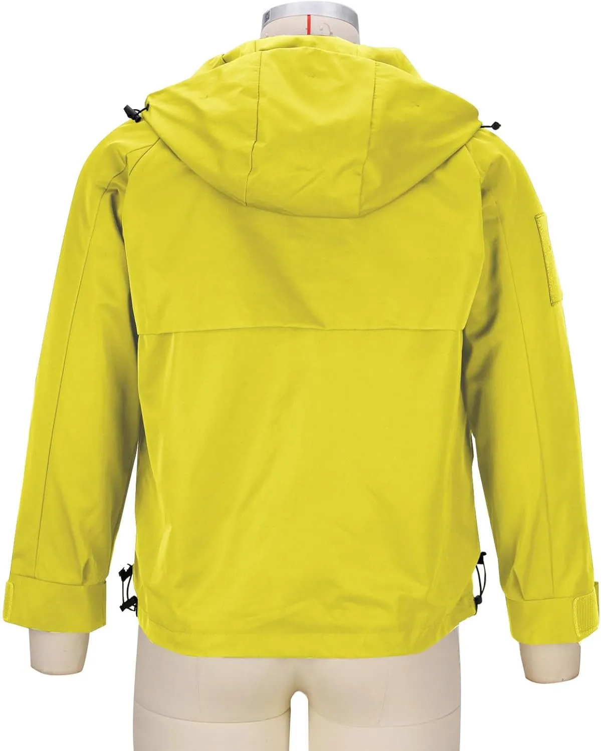 Mens Raincoat Water-Resistant Windbreakers Mountain Sports Jacket Men Winter Outdoor Travel Hooded Jacket Zip Up