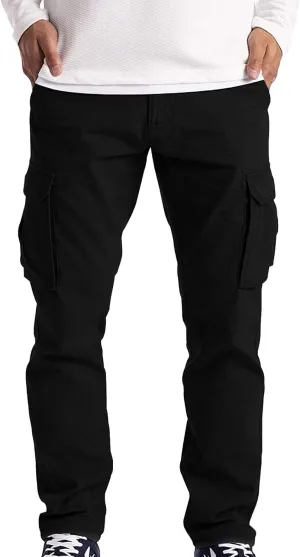 Men's Relaxed Fit Stretch Cargo Pant Casual Cargo Pants Workout Joggers Tactical Pants with Multi Pockets