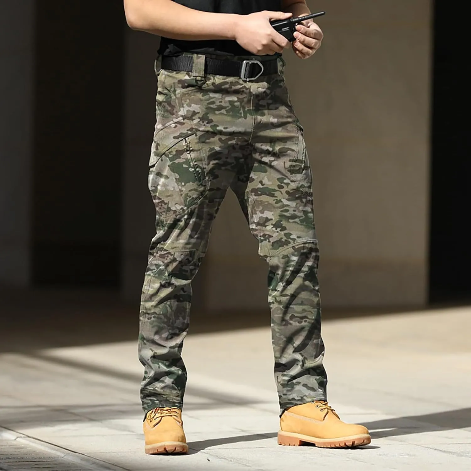 Mens Resort Wear 2025 Camo Cargo Pants Y2k Men Baggy Camouflage Pants Oversized Joggers Trousers Sweatpants with Pockets