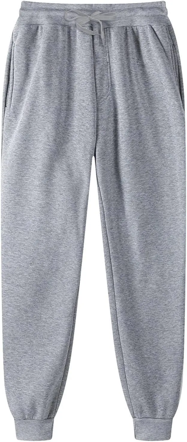 Mens Sweatpants Open Bottom Mens Sweatpants Multi Pockets Solid Color Pants Casual Joggers Leggings Running Work Pants