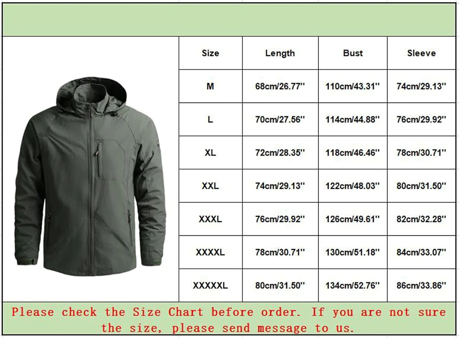 Mens Windbreaker Jacket Lightweight Water-Resistant Rain Jacket Casual Windbreakers Hooded Coat Outdoor Sportswear