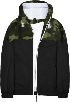 Men's Windbreaker Rain Jacket Lightweight Water-Resistant Hooded Rain Shell Outdoors Raincoat Windbreakers for Men