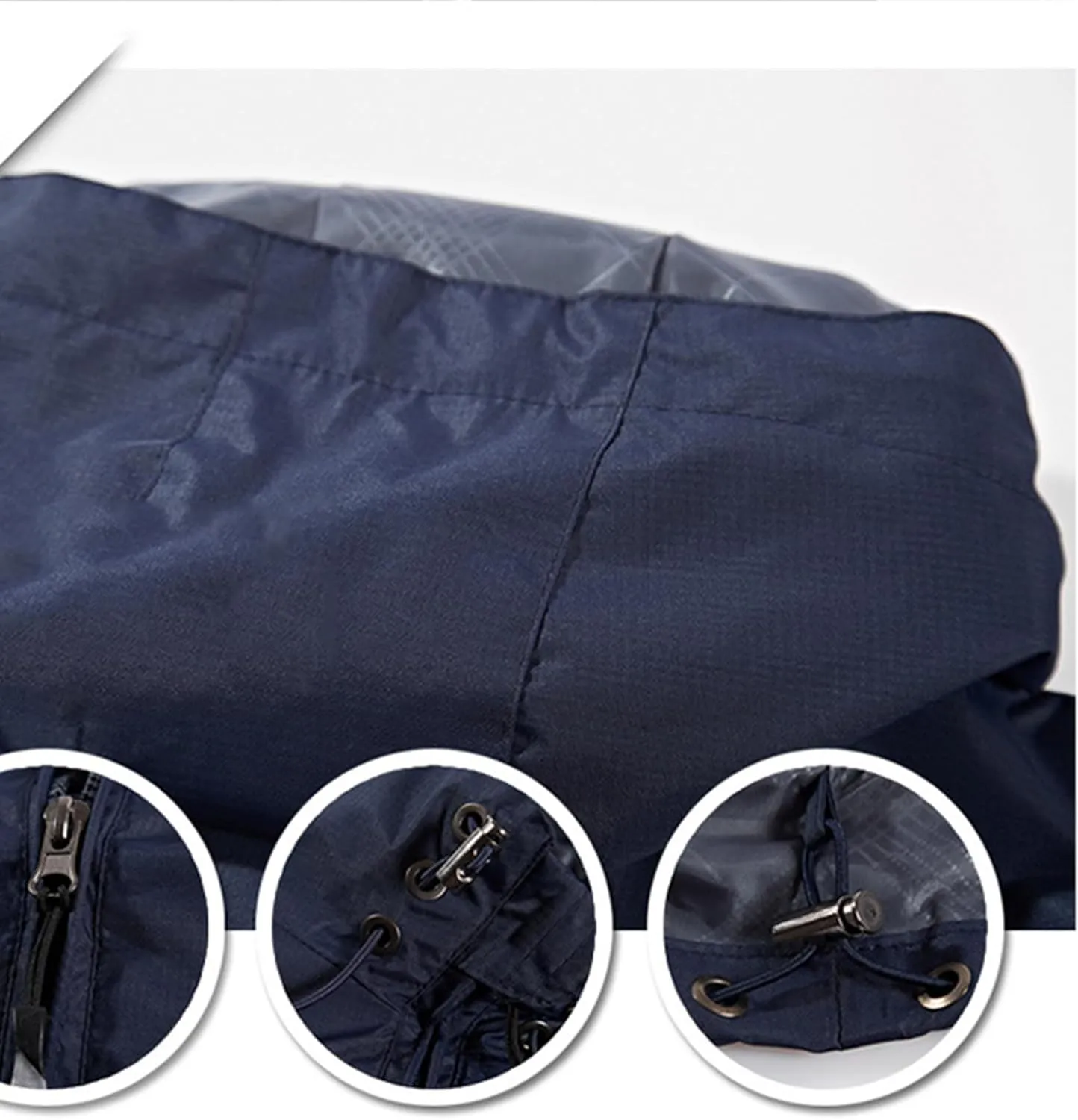Mens Windproof Rain Jackets Waterproof Sweatshirts Lapel Windbreakers Long Sleeves Casual Windcheaters Outdoor Tops