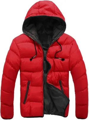 Men's Winter Coats Warm Hooded Windbreaker Thicken Puffer Jackets Casual Down Jackets Coat Trench Coat Ski Parka Jacket