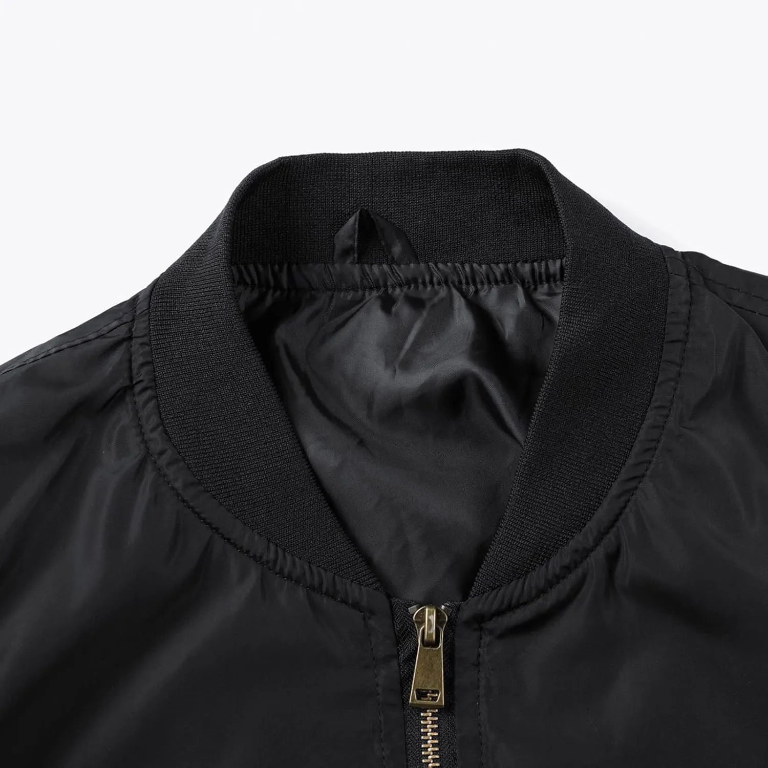 Men's Winter Quilted Bomber Jackets for Men Windproof Windbreakers Stand Collar Fall Jackets Casual Sports Coats