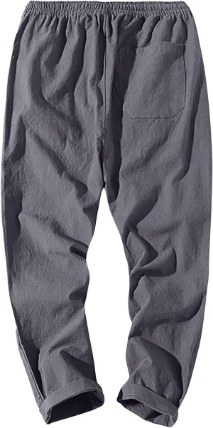 Men's Work Pants Joggers Pants with Deep Pockets in Loose-Fit Style Baggy Cargo Pants, M-5XL