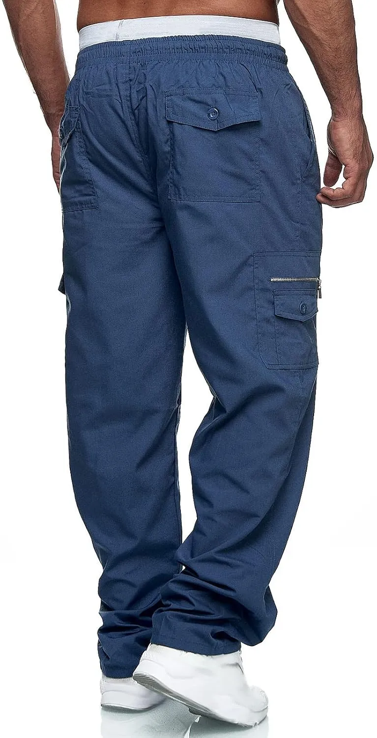 Mens Work Pants Stretch Flex Construction Cargo Pants with Pockets Outdoor Flexcamo - Tactical Waterproof Pants