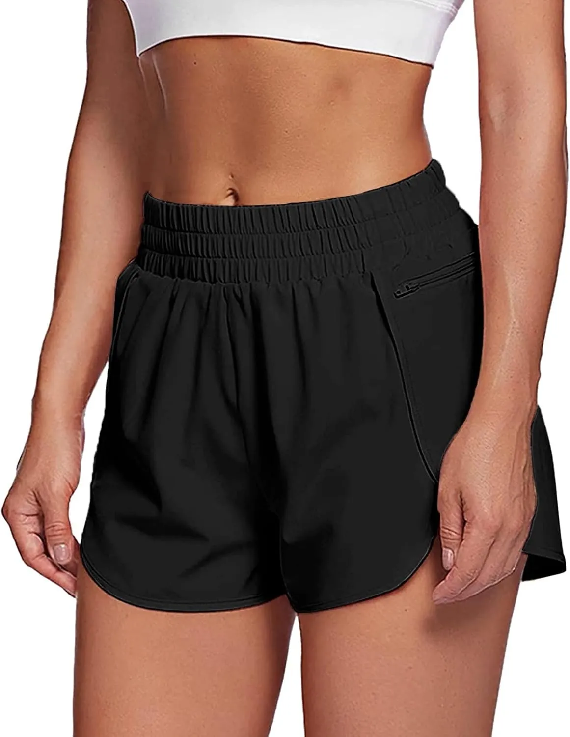 mid Rise Shorts for Women Elastic Casual Loose Dolphin Shorts with Pockets 2024 Yoga Sport Quick Dry Slacks for Women