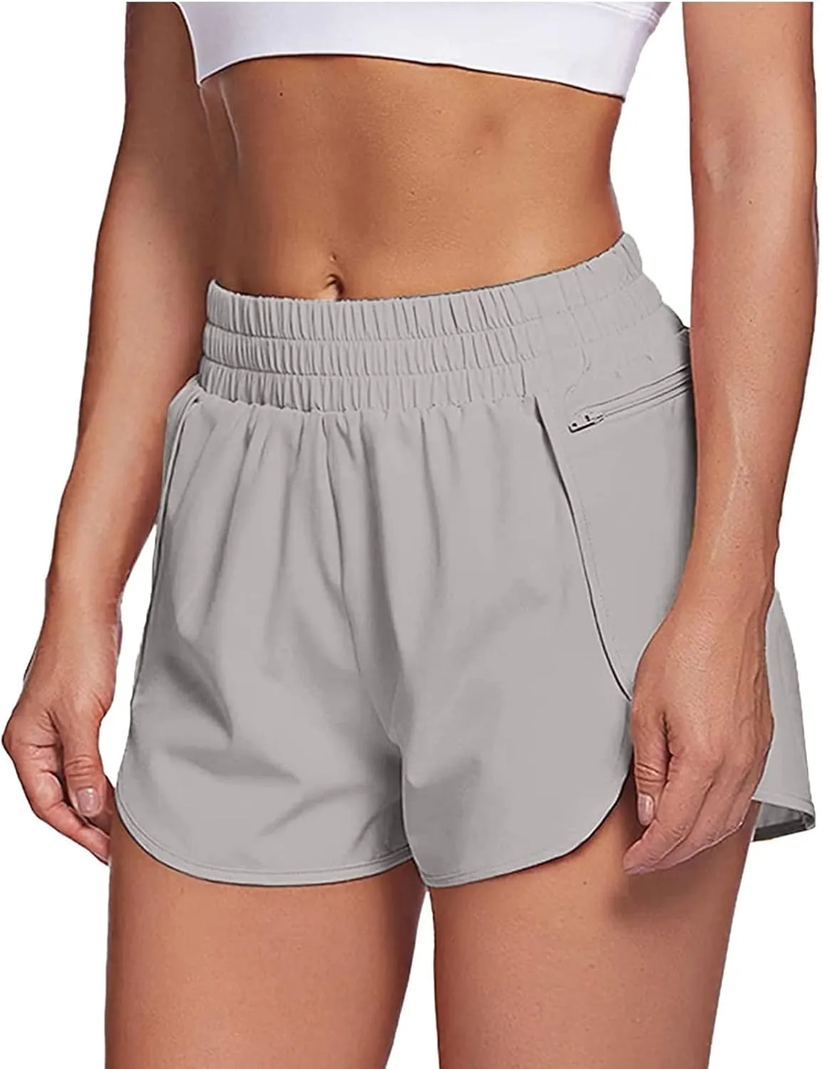 mid Rise Shorts for Women Elastic Casual Loose Dolphin Shorts with Pockets 2024 Yoga Sport Quick Dry Slacks for Women