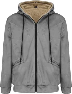 Puffer Jackets for Men Warm Fleece Hooded Sweater Thicken Cotton Coat Mens Puffer Jackets Warm Puffer Jacket