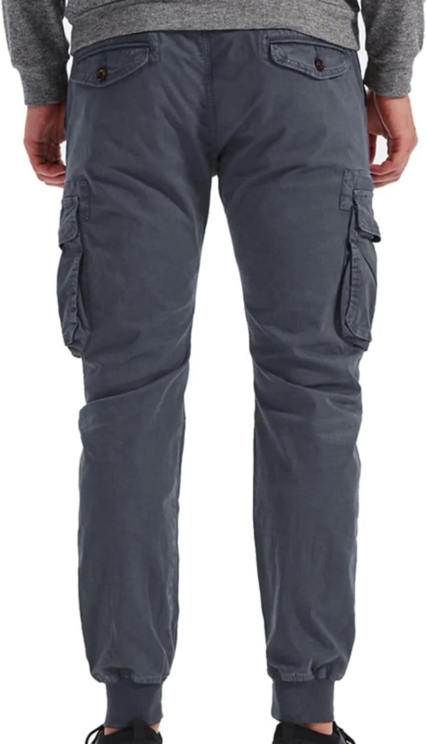 RTRDE Men's Cargo Work Pants Casual Jogger Pants Hiking Work with Multi Pockets Pants, 29-40