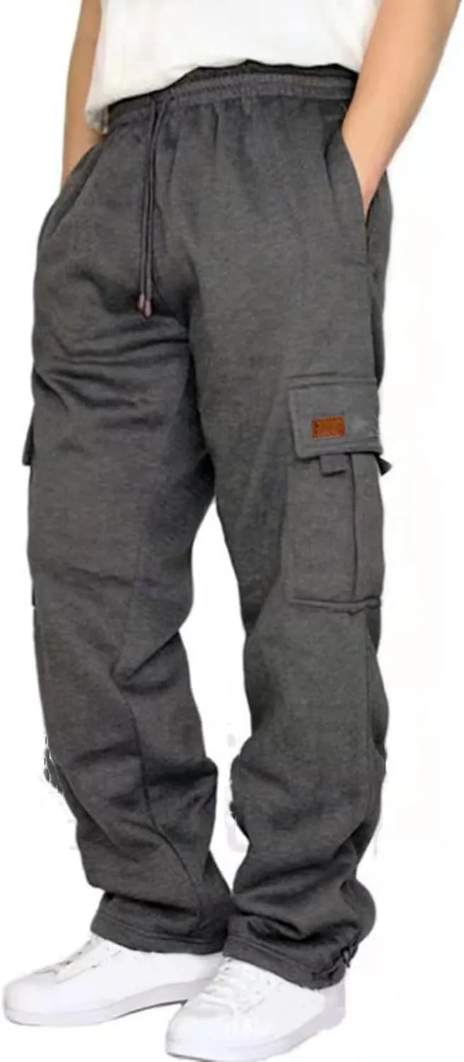 RTRDE Men's Pants Cargo Casual Joggers Loose Fit Trousers Athletic Pants with Pockets Pants, S-5XL