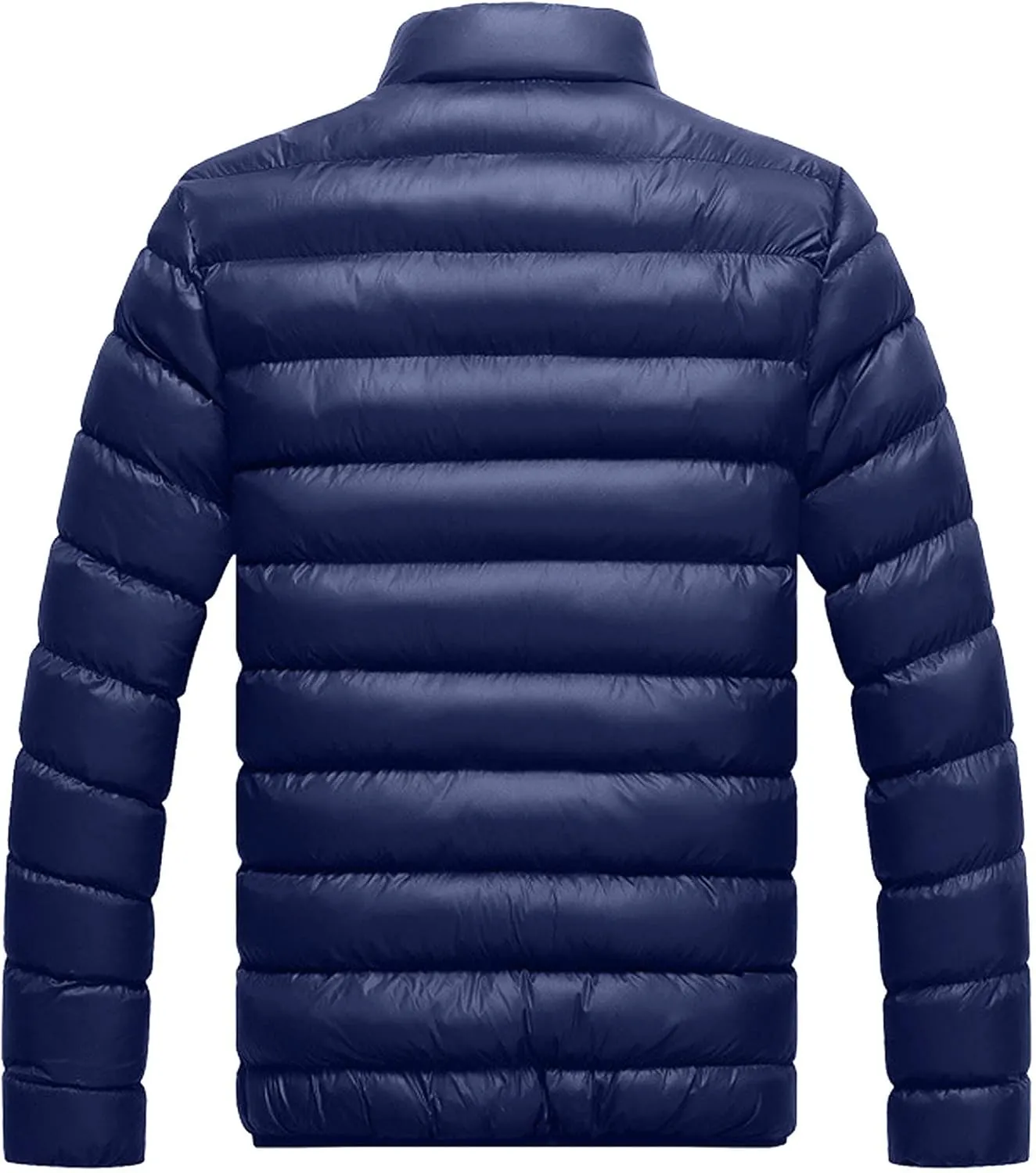RTRDE Men's Puffy Jackets Lightweight Insulated Puffer Winter Jacket Down Alternative Coat Packable Jacket, XXL-5XL