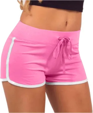 Running Shorts for Women Summer Casual Drawstring Waist Workout Yoga Shorts Slim Fit Quick Dry Gym Sports Hot Shorts