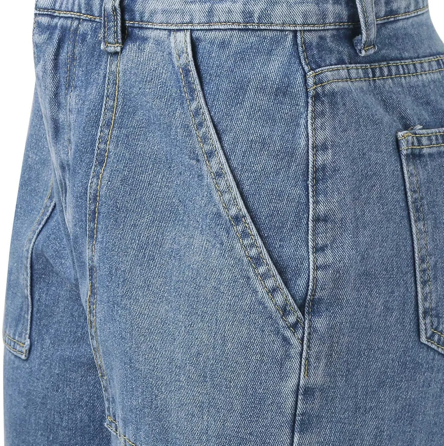 sdbrld Cargo Pants Women Adjustable Waist Long Women High Waisted Cargo Pants Wide Leg Casual Pants Trousers with Pockets