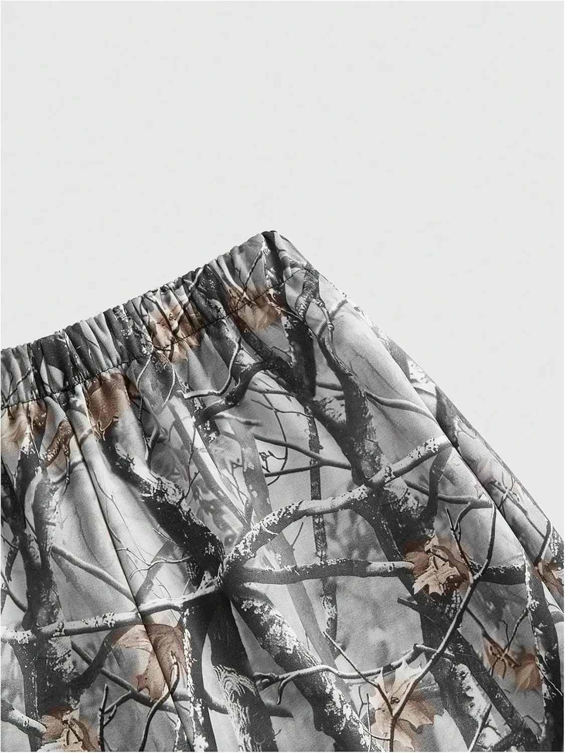 SOLY HUX Women's Camo Pants Elastic Waist Sweatpants Hiking Workout Athletic Joggers