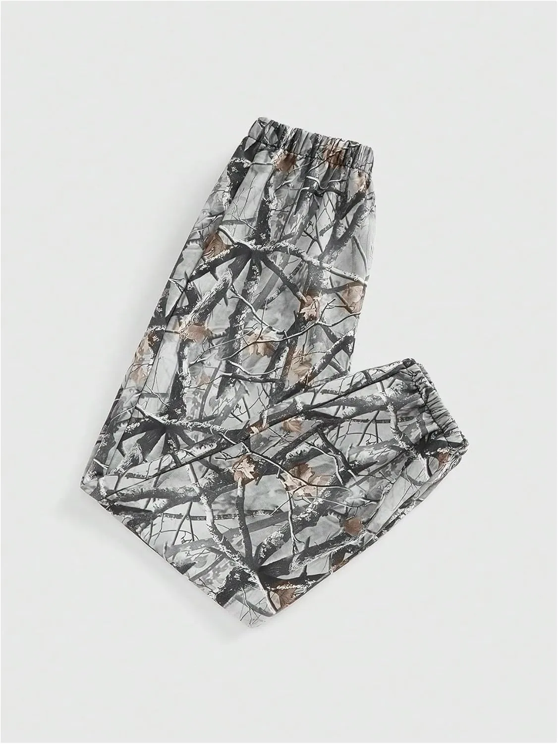 SOLY HUX Women's Camo Pants Elastic Waist Sweatpants Hiking Workout Athletic Joggers
