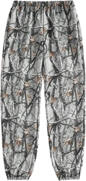 SOLY HUX Women's Camo Pants Elastic Waist Sweatpants Hiking Workout Athletic Joggers